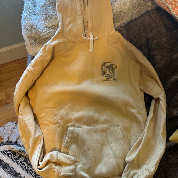 light yellow billabong hoodie small - Picture 2 of 2
